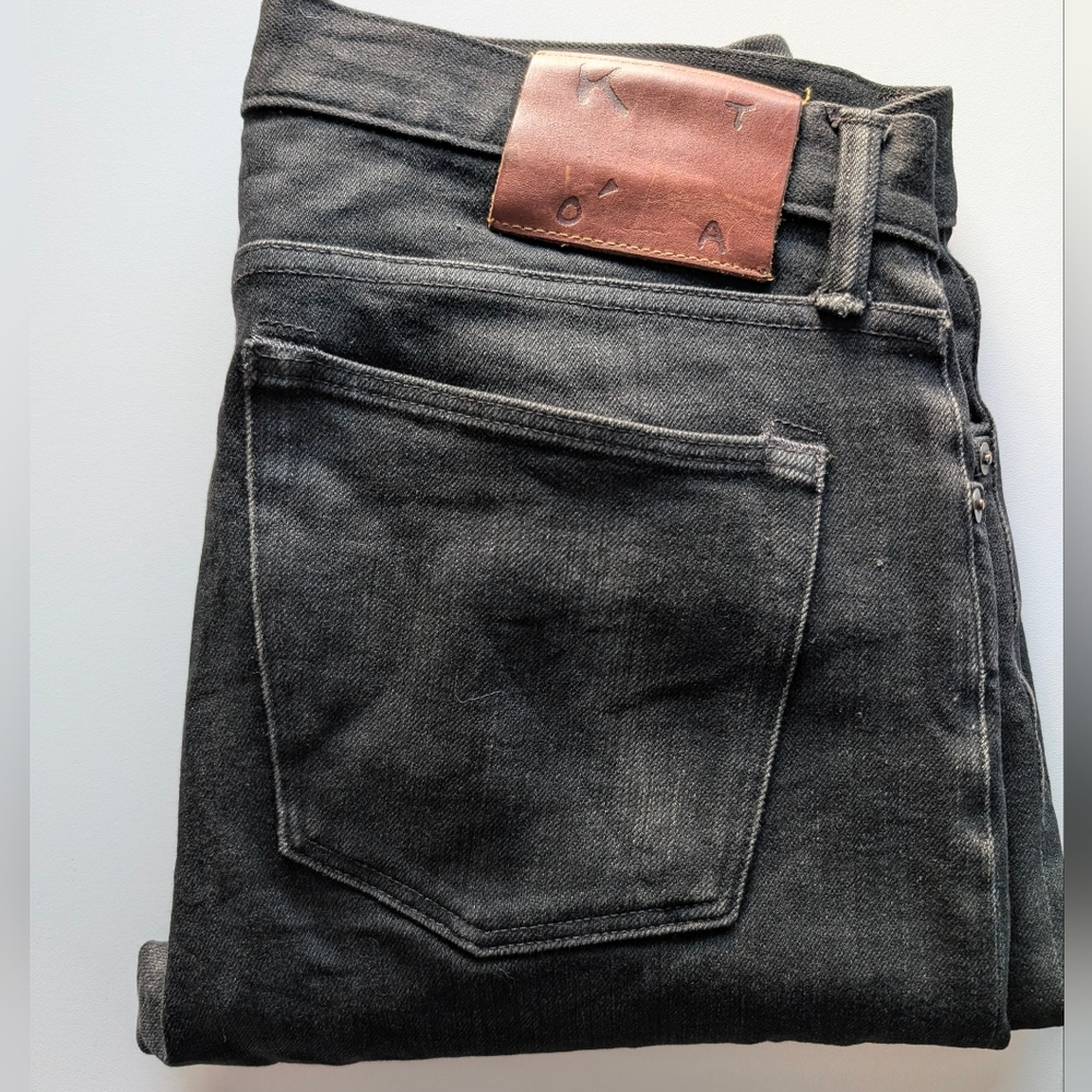 Hiroshi Kato The Needle Skinny Black Jeans 33